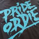 PRiDEorDiE Reckless Splattered T-Shirt -black
